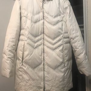 White Esprit Large Winter Jacket (Above knee)